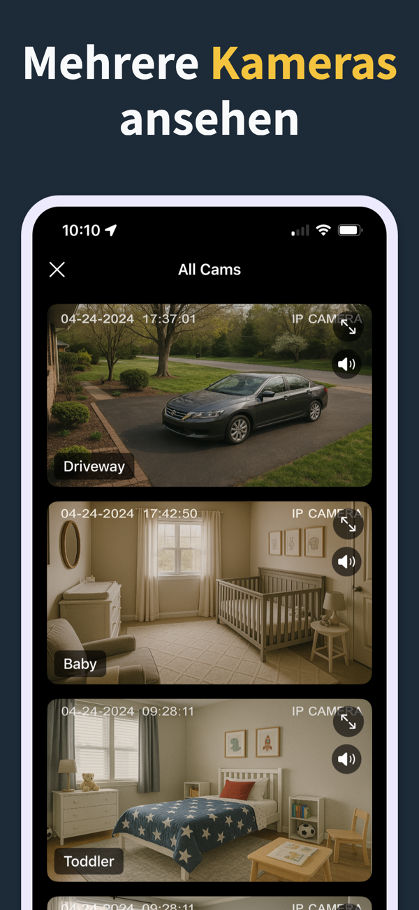 IP Camera Viewer app screenshot