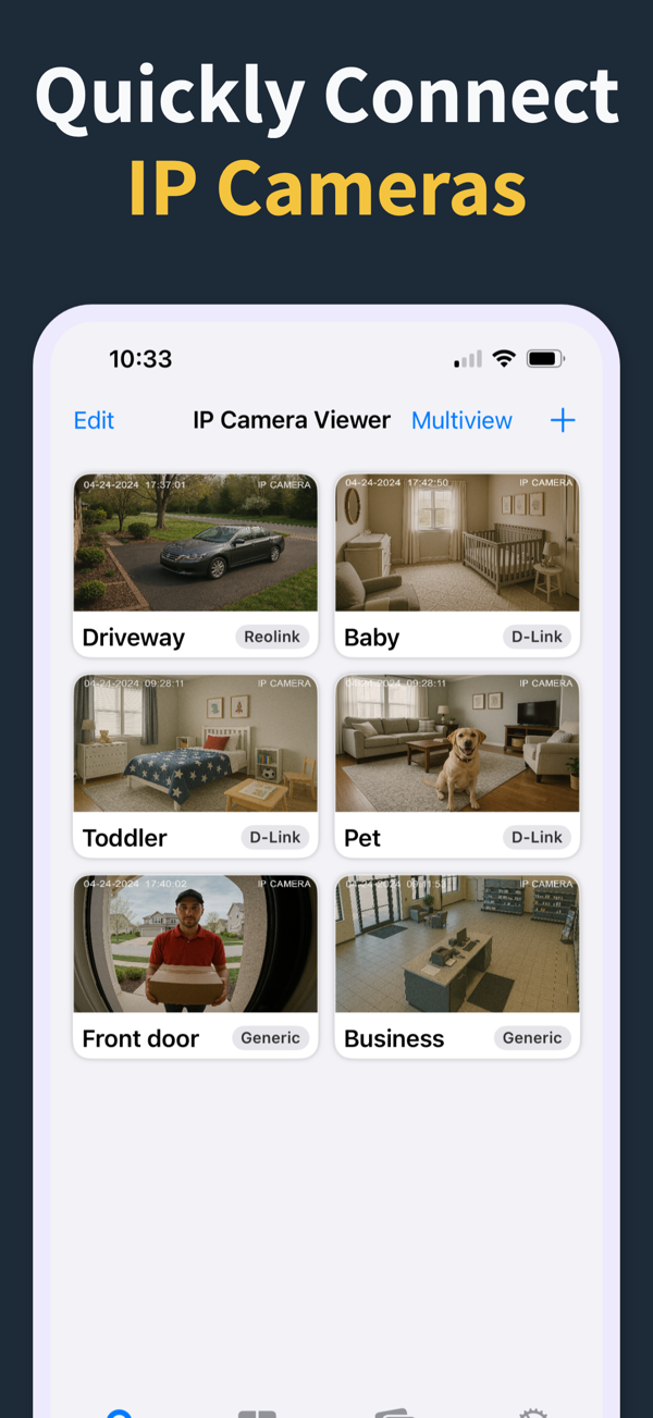 IP Camera Viewer app screenshot