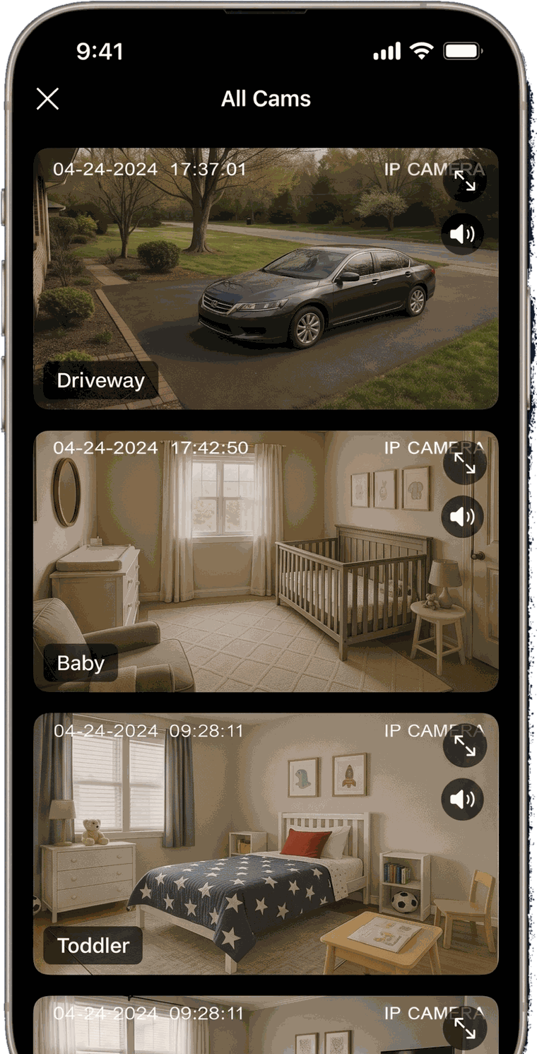 IP Camera Viewer s više kamera uživo na telefonu